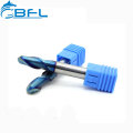 BFL Tungsten Carbide Hot Sell Ball Nose Cutting Tool, HRC55 Coating For Metal Cutting